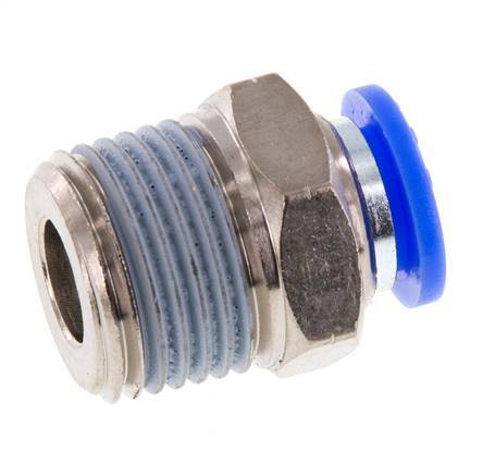 Racor de 3/8'' x 1/2'' NPT con rosca macho Latón/PBT NBR [2 piezas]