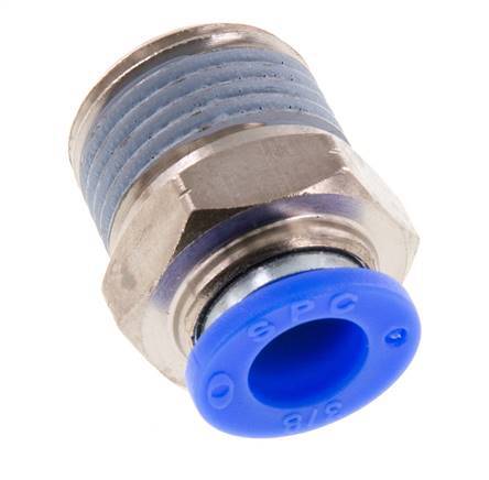 Racor de 3/8'' x 1/2'' NPT con rosca macho Latón/PBT NBR [2 piezas]