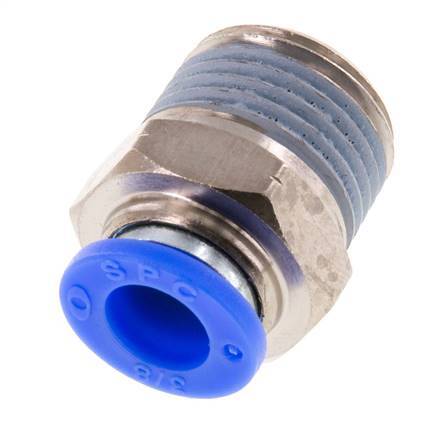 Racor de 3/8'' x 1/2'' NPT con rosca macho Latón/PBT NBR [2 piezas]