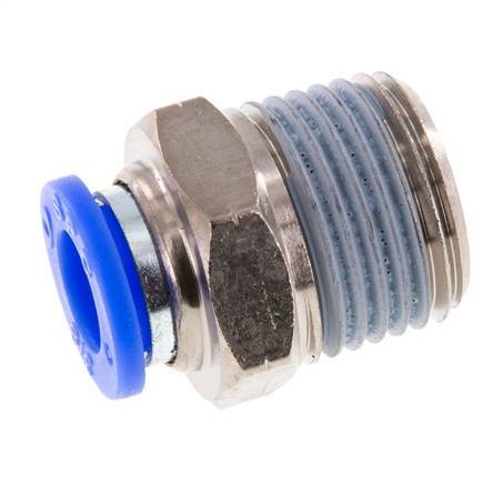 Racor de 3/8'' x 1/2'' NPT con rosca macho Latón/PBT NBR [2 piezas]