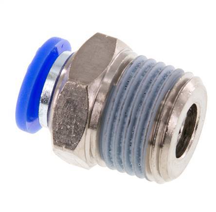 Racor de 3/8'' x 1/2'' NPT con rosca macho Latón/PBT NBR [2 piezas]