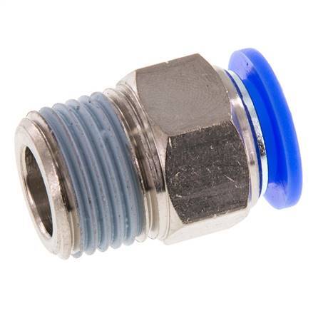 Racor de 1/2'' x 1/2'' NPT con rosca macho Latón/PBT NBR [2 piezas]