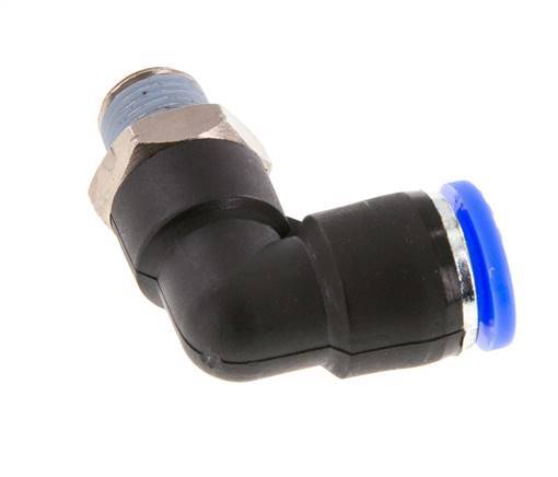 Codo de 90 grados 5/16'' x 1/8'' NPT con rosca macho Latón/PBT NBR giratorio [2 piezas]