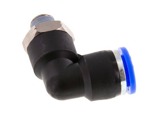Racor de 3/8'' x 1/8'' NPT 90deg con rosca macho Latón/PBT NBR Giratorio [2 Piezas]