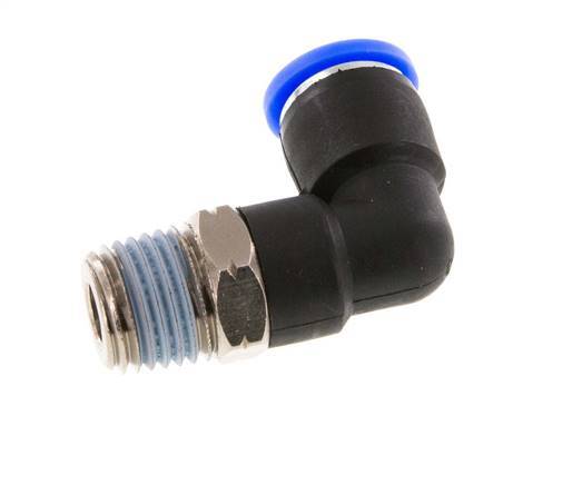 Codo de 90 grados 5/16'' x 1/4'' NPT con rosca macho Latón/PBT NBR giratorio [2 piezas]