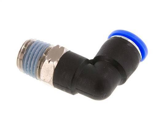 Codo de 90 grados 5/16'' x 1/4'' NPT con rosca macho Latón/PBT NBR giratorio [2 piezas]