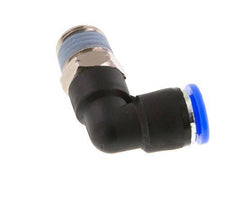 Codo de 90 grados 5/16'' x 1/4'' NPT con rosca macho Latón/PBT NBR giratorio [2 piezas]