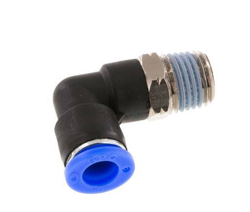 Codo de 90 grados 5/16'' x 1/4'' NPT con rosca macho Latón/PBT NBR giratorio [2 piezas]