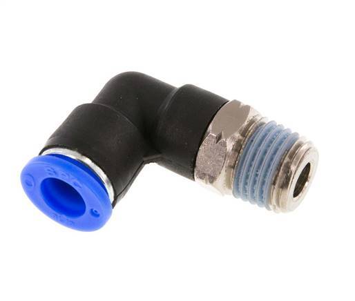 Codo de 90 grados 5/16'' x 1/4'' NPT con rosca macho Latón/PBT NBR giratorio [2 piezas]