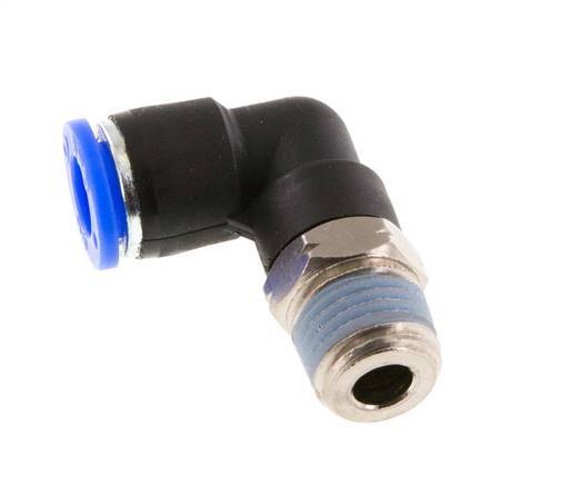 Codo de 90 grados 5/16'' x 1/4'' NPT con rosca macho Latón/PBT NBR giratorio [2 piezas]
