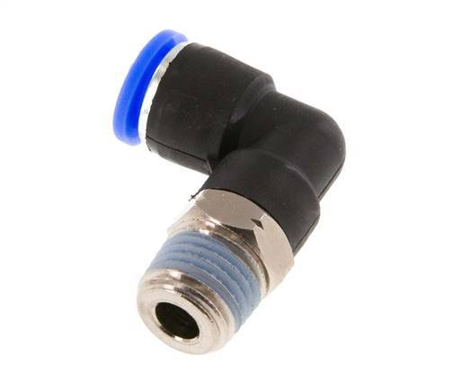 Codo de 90 grados 5/16'' x 1/4'' NPT con rosca macho Latón/PBT NBR giratorio [2 piezas]