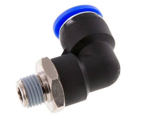 Codo de 90 grados 1/2'' x 1/4'' NPT con rosca macho Latón/PBT NBR giratorio [2 piezas]