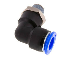 Codo de 90 grados 1/2'' x 1/4'' NPT con rosca macho Latón/PBT NBR giratorio [2 piezas]