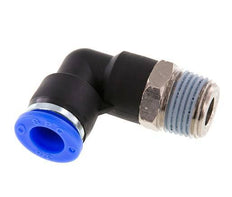 Racor de 3/8'' x 3/8'' NPT 90deg con rosca macho Latón/PBT NBR giratorio [2 piezas]