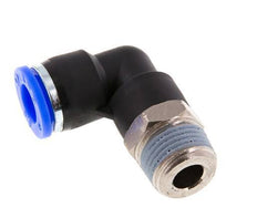 Racor de 3/8'' x 3/8'' NPT 90deg con rosca macho Latón/PBT NBR giratorio [2 piezas]