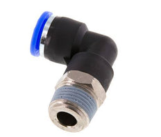 Racor de 3/8'' x 3/8'' NPT 90deg con rosca macho Latón/PBT NBR giratorio [2 piezas]