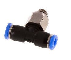 1/8'' x UNF 10-32 Racor en T en línea Latón/PBT NBR Giratorio [2 Piezas]