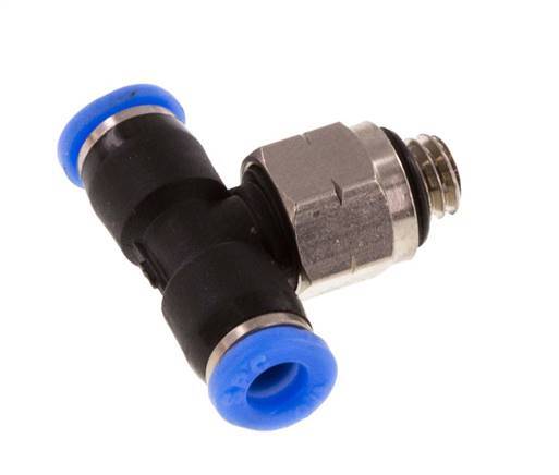 1/8'' x UNF 10-32 Racor en T en línea Latón/PBT NBR Giratorio [2 Piezas]