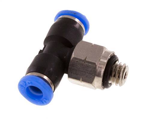 1/8'' x UNF 10-32 Racor en T en línea Latón/PBT NBR Giratorio [2 Piezas]