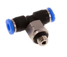 1/8'' x UNF 10-32 Racor en T en línea Latón/PBT NBR Giratorio [2 Piezas]