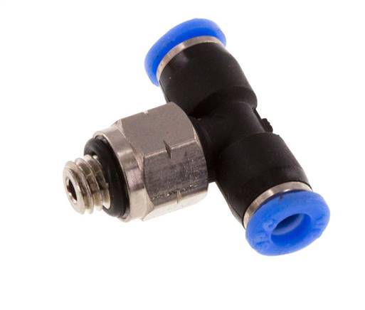 1/8'' x UNF 10-32 Racor en T en línea Latón/PBT NBR Giratorio [2 Piezas]
