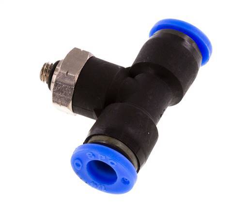 1/4'' x UNF 10-32 Racor en T en línea Latón/PBT NBR Giratorio [2 piezas]