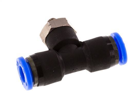 1/4'' x UNF 10-32 Racor en T en línea Latón/PBT NBR Giratorio [2 piezas]