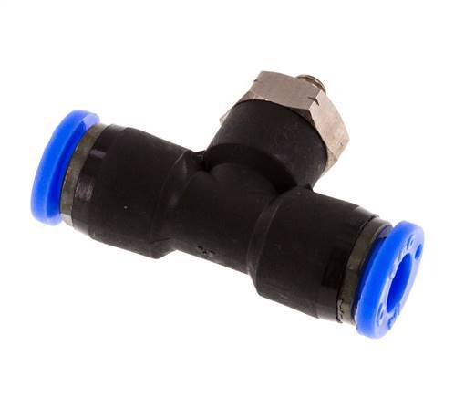1/4'' x UNF 10-32 Racor en T en línea Latón/PBT NBR Giratorio [2 piezas]