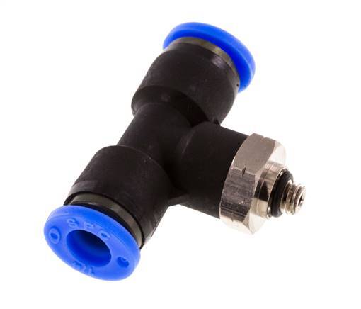 1/4'' x UNF 10-32 Racor en T en línea Latón/PBT NBR Giratorio [2 piezas]