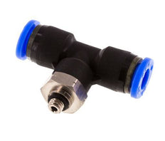 1/4'' x UNF 10-32 Racor en T en línea Latón/PBT NBR Giratorio [2 piezas]