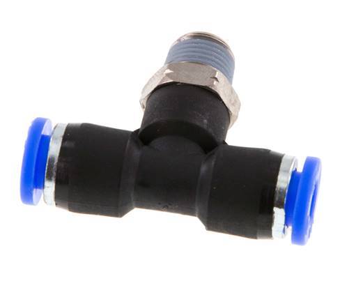 1/4'' x 1/8'' NPT Racor en T con rosca macho Latón/PBT NBR giratorio [2 piezas]