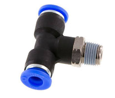 1/4'' x 1/8'' NPT Racor en T con rosca macho Latón/PBT NBR giratorio [2 piezas]