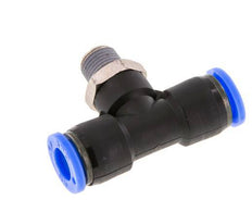Racor en T de 5/16'' x 1/8'' NPT con rosca macho latón/PBT NBR giratorio [2 piezas]