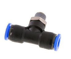 Racor en T de 5/16'' x 1/8'' NPT con rosca macho latón/PBT NBR giratorio [2 piezas]