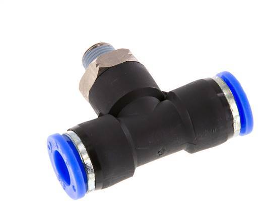 Racor en T de 3/8'' x 1/8'' NPT con rosca macho Latón/PBT NBR Giratorio