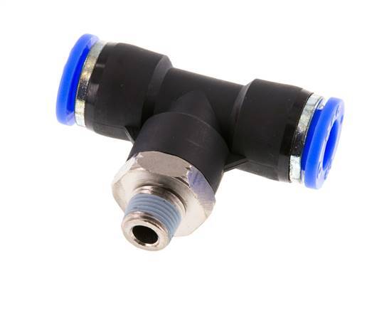 Racor en T de 3/8'' x 1/8'' NPT con rosca macho Latón/PBT NBR Giratorio