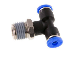 Racor en T de 5/32'' x 1/4'' NPT con rosca macho Latón/PBT NBR giratorio [2 piezas]