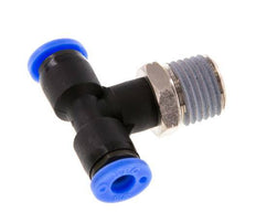 Racor en T de 3/16'' x 1/4'' NPT con rosca macho latón/PBT NBR giratorio [2 piezas]