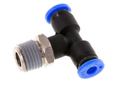 Racor en T de 3/16'' x 1/4'' NPT con rosca macho latón/PBT NBR giratorio [2 piezas]