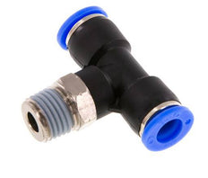 Racor en T de 5/16'' x 1/4'' NPT con rosca macho latón/PBT NBR giratorio [2 piezas]