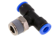 Racor en T de 5/16'' x 3/8'' NPT con rosca macho latón/PBT NBR giratorio [2 piezas]