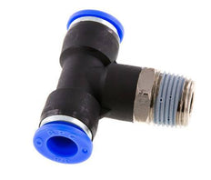 Racor en T de 3/8'' x 3/8'' NPT con rosca macho Latón/PBT NBR Giratorio
