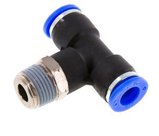 Racor en T de 3/8'' x 3/8'' NPT con rosca macho Latón/PBT NBR Giratorio