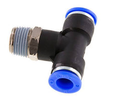 Racor en T de 3/8'' x 3/8'' NPT con rosca macho Latón/PBT NBR Giratorio