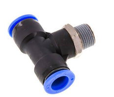 Racor en T de 1/2'' x 3/8'' NPT con rosca macho Latón/PBT NBR Giratorio