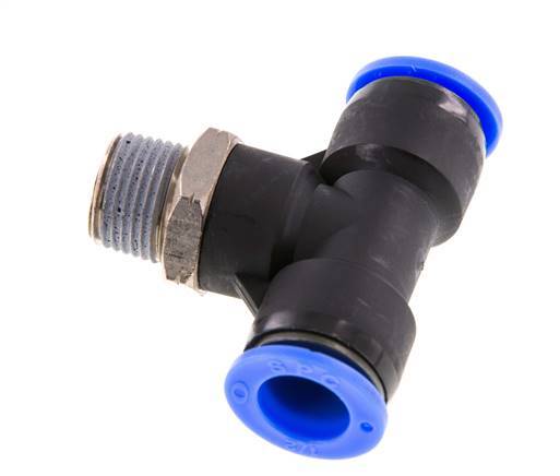Racor en T de 1/2'' x 3/8'' NPT con rosca macho Latón/PBT NBR Giratorio
