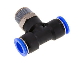 Racor en T de 1/2'' x 1/2'' NPT con rosca macho Latón/PBT NBR Giratorio