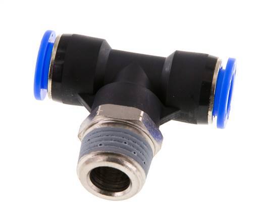 Racor en T de 1/2'' x 1/2'' NPT con rosca macho Latón/PBT NBR Giratorio