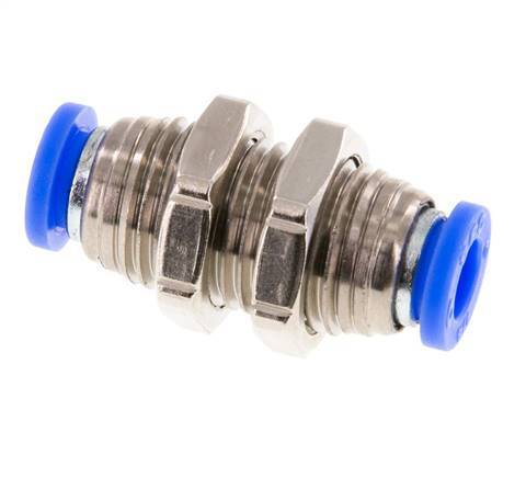 Racor de 1/4'' Latón/PBT NBR Bulkhead [2 piezas]