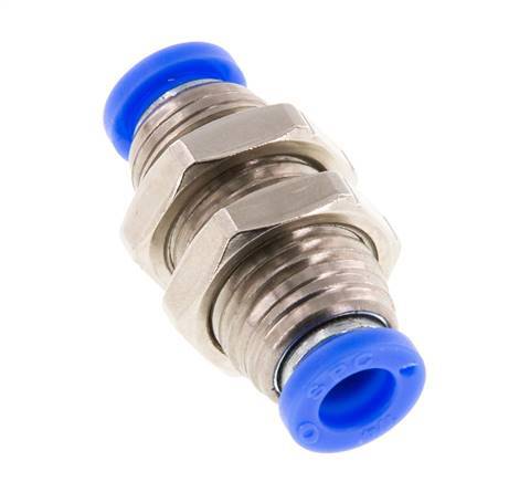Racor de 1/4'' Latón/PBT NBR Bulkhead [2 piezas]